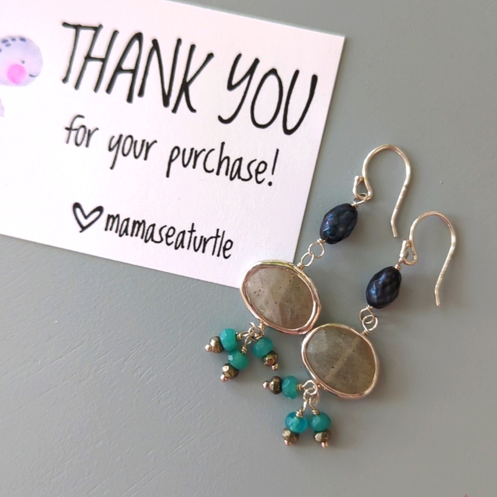 Silpada labradorite earrings